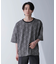 パターンジャガードTシャツ 半袖