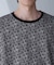 パターンジャガードTシャツ 半袖