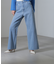 ハイウエストワイドデニムパンツ