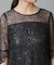 troisiemechaco／SPANGLE LACE ワンピース
