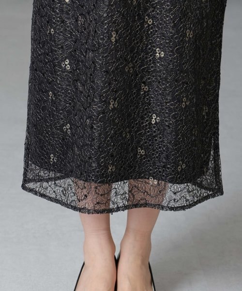 troisiemechaco／SPANGLE LACE ワンピース｜ナノ・ユニバースの通販