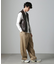 Lamb nappa ジップレザージレ