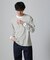 Anti Soaked(R)  ランダムボーダークルーネックTシャツ 長袖