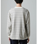 Anti Soaked(R)  ランダムボーダークルーネックTシャツ 長袖