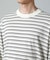 Anti Soaked(R)  ランダムボーダークルーネックTシャツ 長袖