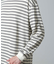 Anti Soaked(R)  ランダムボーダークルーネックTシャツ 長袖