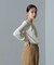 スタンドバイカラージョーゼットタックブラウス 24AW