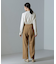 スタンドバイカラージョーゼットタックブラウス 24AW