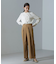 スタンドバイカラージョーゼットタックブラウス 24AW