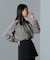 スタンドバイカラージョーゼットタックブラウス 24AW