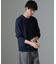 タスマニアミックス ミラノリブリラックスクルーネックニット