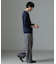 タスマニアミックス ミラノリブリラックスクルーネックニット