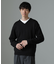 タスマニアミックス ミラノリブリラックスＶネックニット
