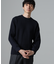 両畦スポンディッシュクルーネックセーター