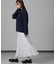 アシメティアードシフォンギャザースカート
