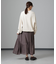 アシメティアードシフォンギャザースカート