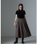 グレンチェックタックスカート