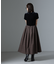 グレンチェックタックスカート