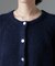 片畦クルーネックカーディガン