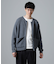 畔編みニットブルゾン