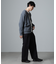 畔編みニットブルゾン