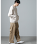 畔編みニットブルゾン