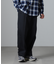 オイルドライク ワイドタックパンツ