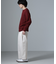 WEB限定／模様編みクルーネックニット