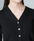 毛玉レスニットVネックリブカーディガン