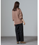 ウエストドロストタートルワイドニット