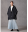 「西川ダウン(R)」ミドル丈バックタックコート