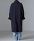 メルトンジャージースタンドカラーコート