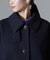 メルトンジャージースタンドカラーコート