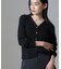 CICA＆UVカット加工Vネックリブカーディガン