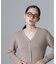 CICA＆UVカット加工Vネックリブカーディガン