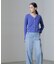 CICA＆UVカット加工Vネックリブカーディガン