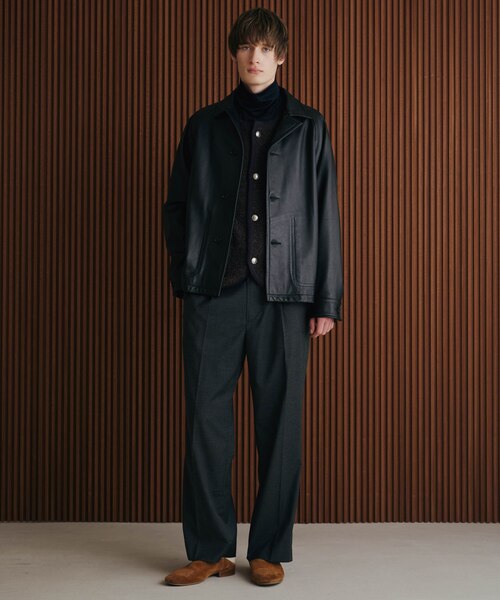 ナノ・ユニバース　ライトラムナッパオープンカラージャケット ライトラムナッパオープンカラージャケット｜ナノ・ユニバースの通販