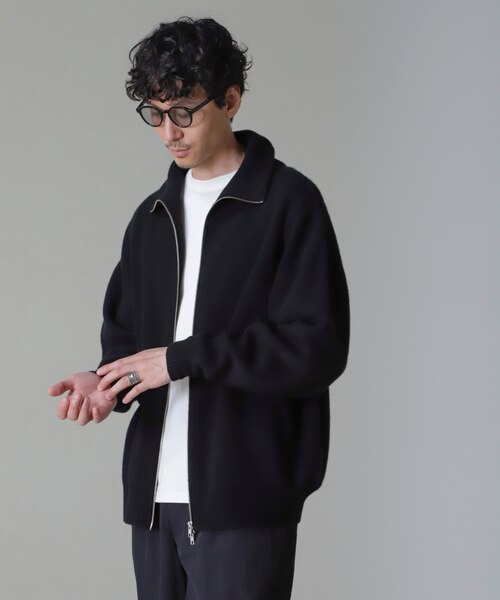 AQUA ウールカシミヤドライバーズニット｜ナノ・ユニバースの通販