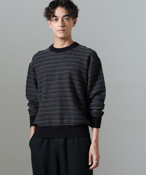 NJ／CLUB」HOMESTOCK ジャガードニット｜ナノ・ユニバースの通販