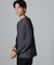 「100％ウォッシャブルウール」クルーネック ロングTシャツ