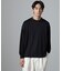 「100％ウォッシャブルウール」クルーネック ロングTシャツ
