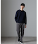 シルク混クルーネックニット