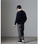 シルク混クルーネックニット
