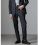 「N TROUSERS BASIC」CATINA(R)メランジ二重織ツイルストレッチパンツ(セットアップ可)