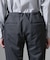 「N TROUSERS BASIC」CATINA(R)メランジ二重織ツイルストレッチパンツ(セットアップ可)