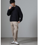 「N TROUSERS BASIC」CATINA(R)メランジ二重織ツイルストレッチパンツ(セットアップ可)