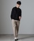 「N TROUSERS BASIC」CATINA(R)メランジ二重織ツイルストレッチパンツ(セットアップ可)
