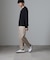 「N TROUSERS BASIC」CATINA(R)メランジ二重織ツイルストレッチパンツ(セットアップ可)