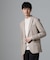 「N JACKET BASIC」CATINA(R)メランジ二重織ツイルストレッチジャケット(セットアップ可)