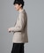 「N JACKET BASIC」CATINA(R)メランジ二重織ツイルストレッチジャケット(セットアップ可)